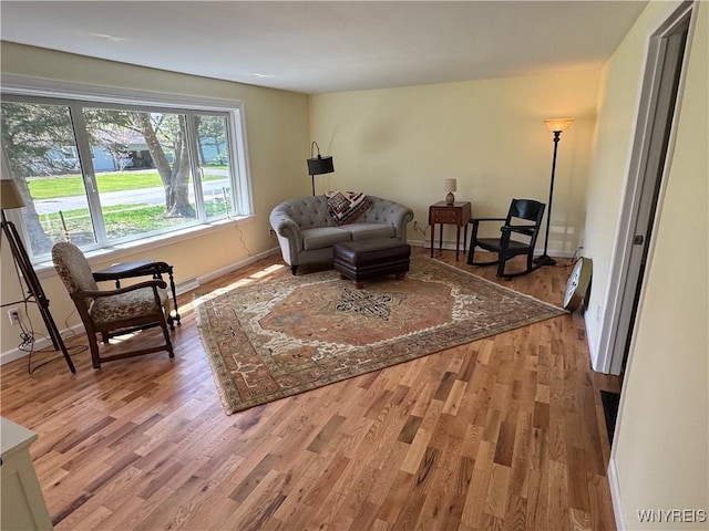 38 Carol Ave, Pomfret, NY 14063 - living area featuring wood finished floors and baseboards