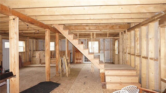 11 Lake Pennock Dr, Orwell, NY 13144 - basement with stairs