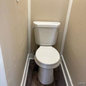 118 Ruhamah Ave, Onondaga, NY 13205 - bathroom with wood finished floors and toilet