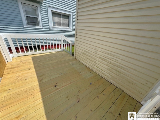 184 W 2nd St, Dunkirk-City, NY 14048 - view of wooden deck