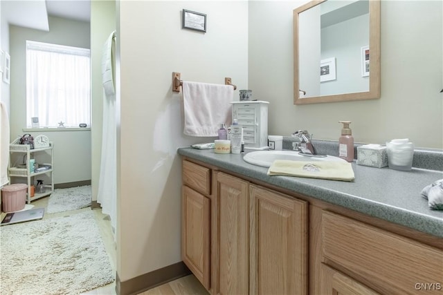 bathroom with vanity