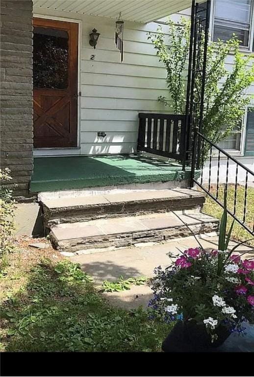 2 Park Pl, Delhi, NY 13753 - view of exterior entry with covered porch