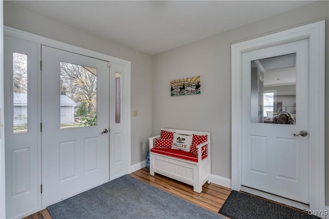 25524 County Route 57, Lyme, NY 13693 - entryway featuring baseboards and wood finished floors