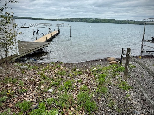 2380 E Lake Rd, Spafford, NY 13152 - dock area with a water view