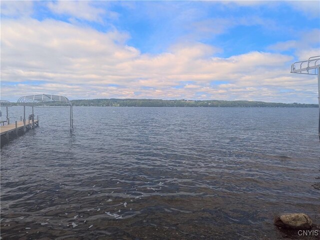 2380 E Lake Rd, Spafford, NY 13152 - dock featuring a water view