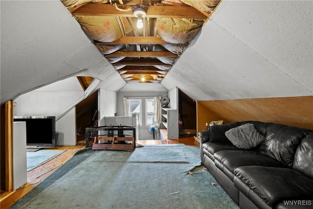 bonus room featuring vaulted ceiling