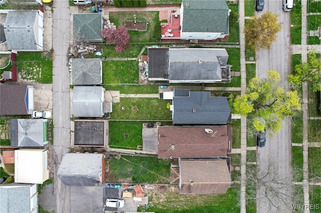 drone / aerial view featuring a residential view