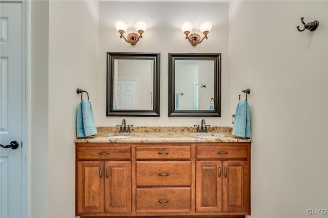 222 William St, Brownville, NY 13634 - bathroom featuring double vanity and a sink