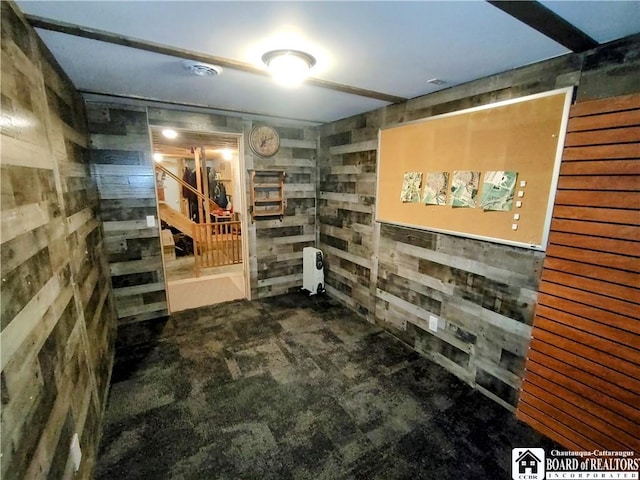 804 Smith Rd, Villenova, NY 14062 - wine room featuring wood walls