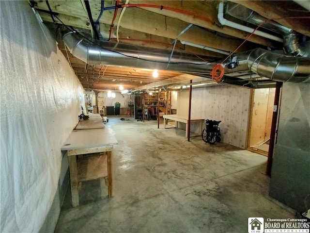 804 Smith Rd, Villenova, NY 14062 - view of unfinished below grade area