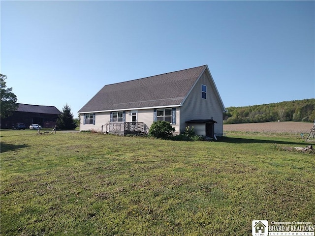 804 Smith Rd, Villenova, NY 14062 - rear view of property with a yard