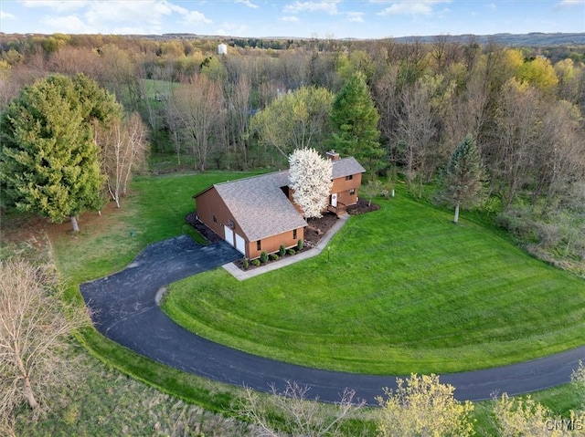 3578 S St, Kirkland, NY 13323 - bird's eye view featuring a wooded view