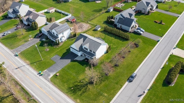 bird's eye view featuring a residential view