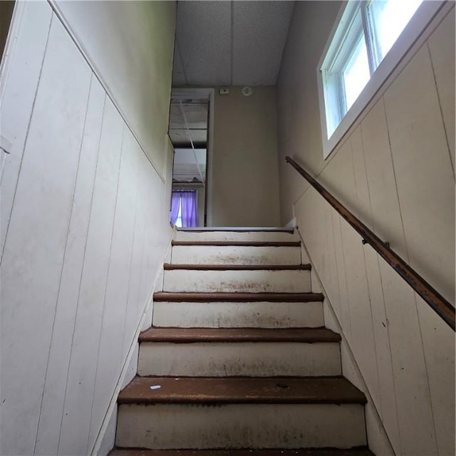 view of stairway