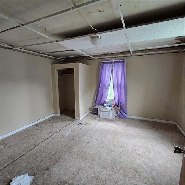 unfurnished bedroom featuring baseboards