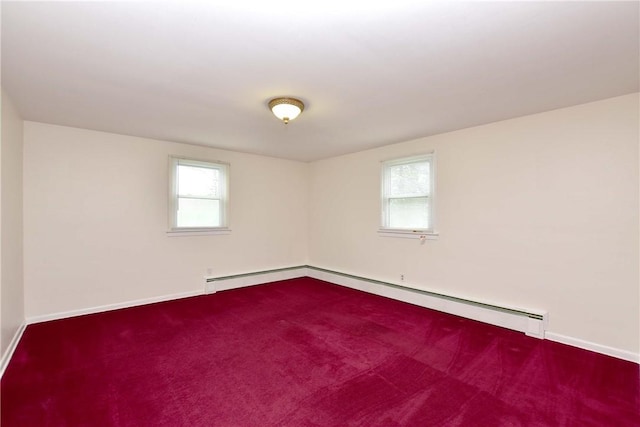 726 Robinson Hill Rd, Union, NY 13790 - carpeted empty room featuring baseboards and baseboard heating