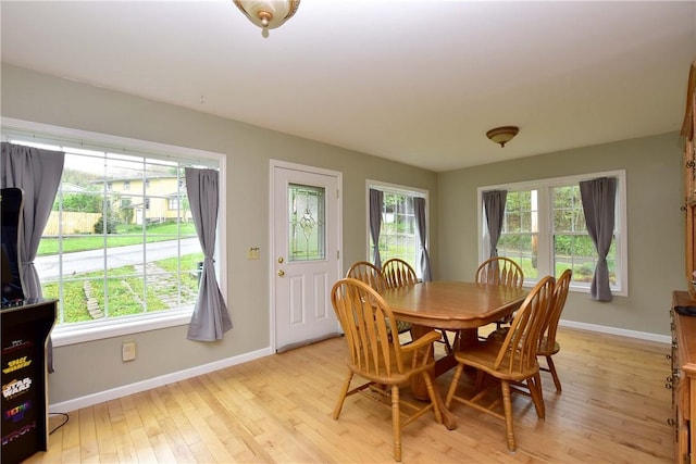 726 Robinson Hill Rd, Union, NY 13790 - dining area featuring baseboards and light wood-style floors