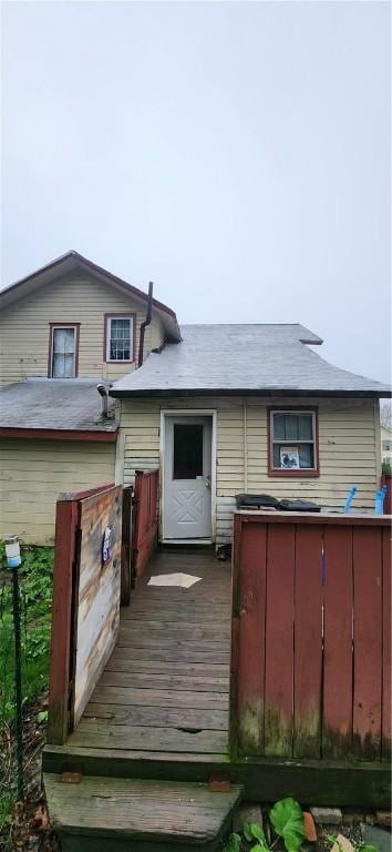 view of rear view of property