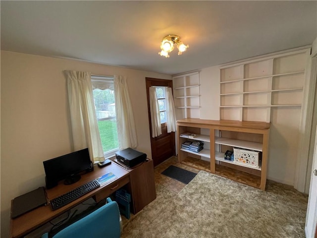 office featuring built in features