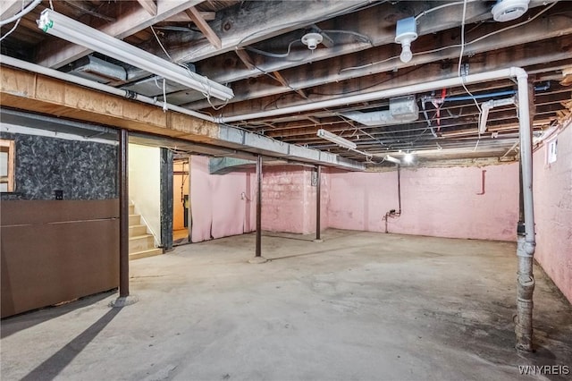 321 Eggert Rd, Cheektowaga, NY 14215 - unfinished below grade area featuring stairs