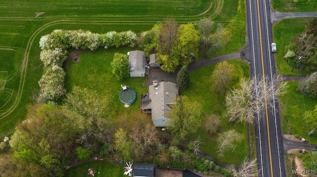 aerial view of property's location featuring rural landscape