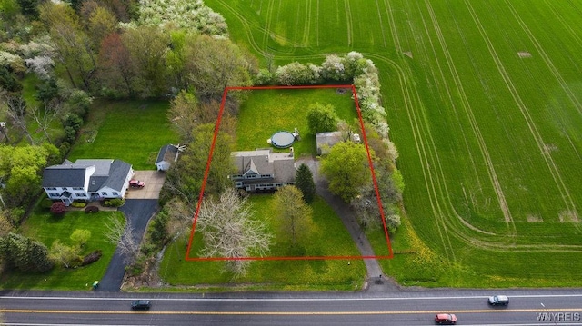 overview of rural landscape with property boundaries highlighted
