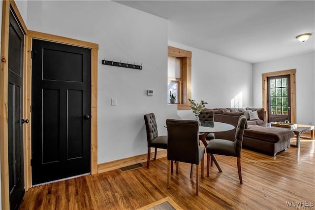 58 Park St, Buffalo, NY 14201 - dining room with wood finished floors and baseboards