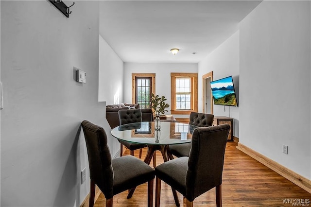 58 Park St, Buffalo, NY 14201 - dining room with wood finished floors and baseboards