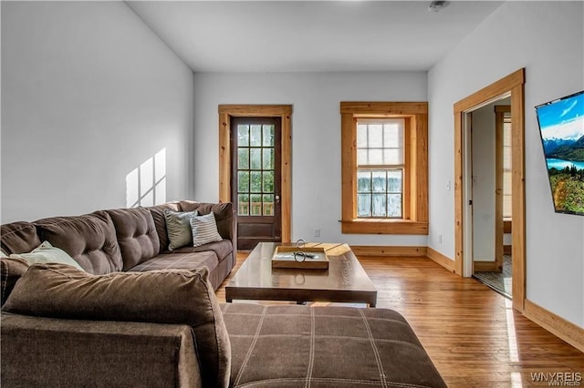 58 Park St, Buffalo, NY 14201 - living area with wood finished floors and baseboards