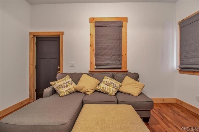 58 Park St, Buffalo, NY 14201 - living area with wood finished floors and baseboards