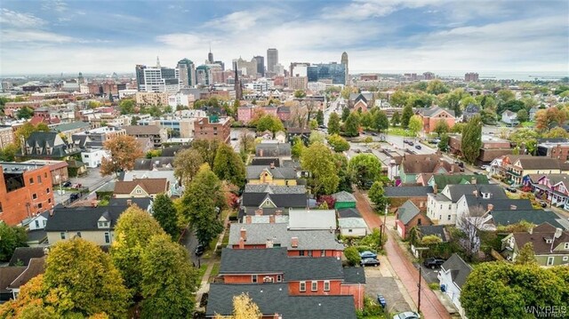 58 Park St, Buffalo, NY 14201 - aerial overview of property's location with nearby urban area