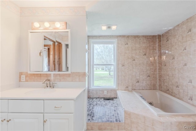 8733 State Route 289, Ellisburg, NY 13605 - full bath with a jetted tub and vanity