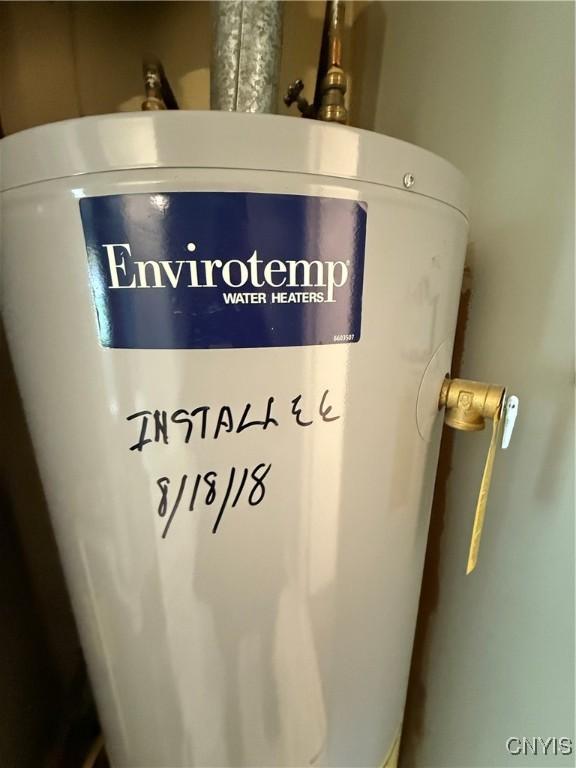 room details with water heater