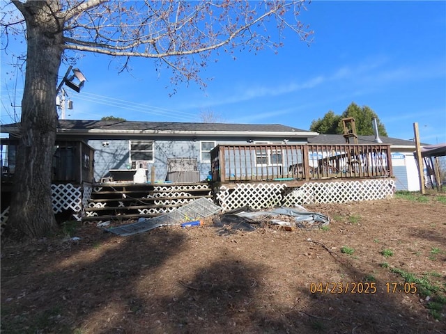 6937 State Highway 56, Potsdam, NY 13676 - back of property with a deck