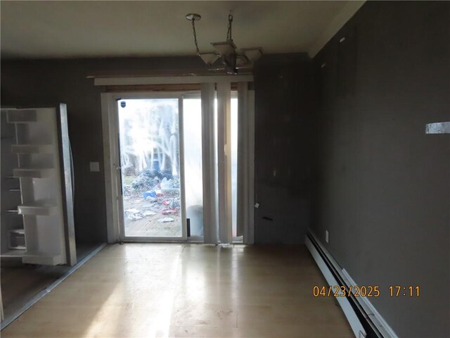 6937 State Highway 56, Potsdam, NY 13676 - interior space featuring a baseboard heating unit