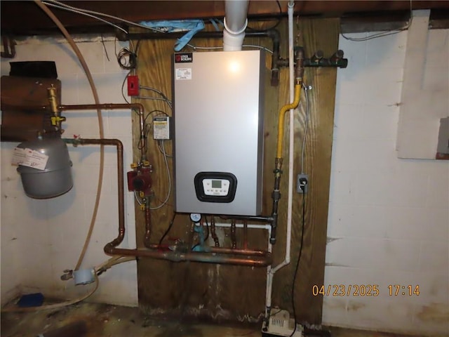 6937 State Highway 56, Potsdam, NY 13676 - utility room with tankless water heater