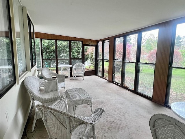 view of sunroom / solarium