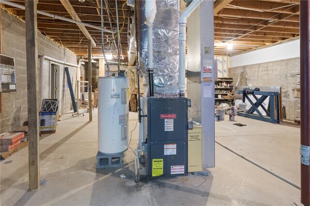 7893 Lake Rd, Sodus, NY 14555 - utility room with water heater