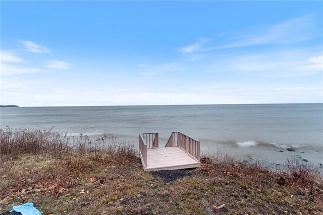 7893 Lake Rd, Sodus, NY 14555 - water view with a beach view