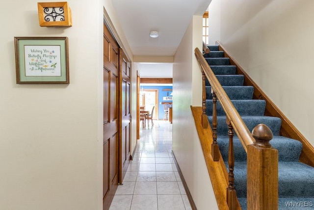 103 Old Orchard Ln, Orchard Park, NY 14127 - stairs with tile patterned floors and baseboards