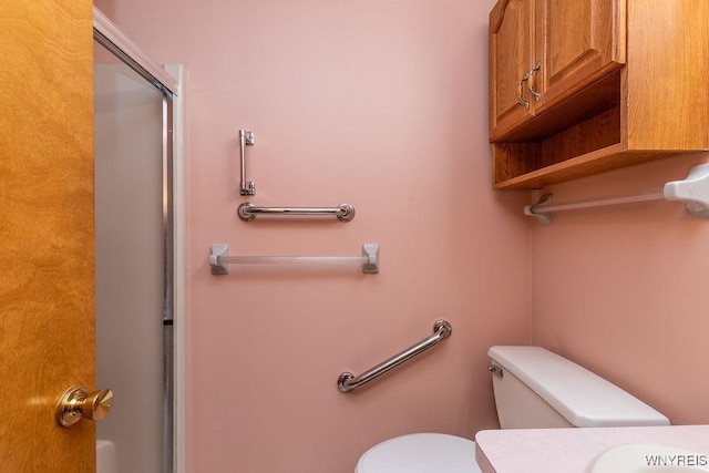 103 Old Orchard Ln, Orchard Park, NY 14127 - bathroom with toilet and a shower with door