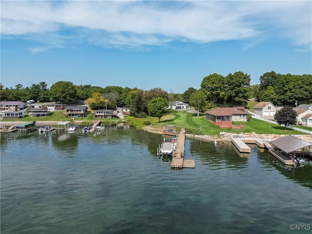 44458 County Route 100, Alexandria, NY 13640 - view of dock with a water view and a residential view