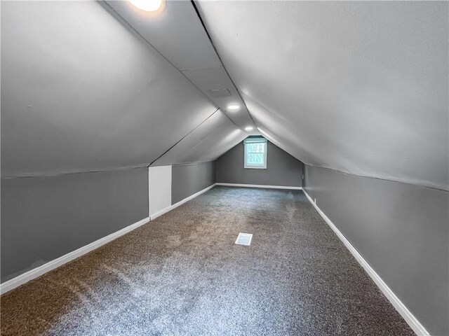 131 W Sullivanville Rd, Veteran, NY 14845 - bonus room featuring vaulted ceiling, carpet, and baseboards