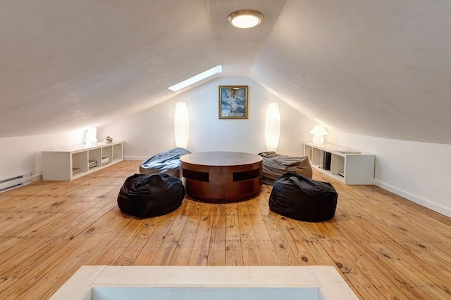 49080 State Highway 30, Roxbury, NY 12474 - bonus room with hardwood / wood-style floors, lofted ceiling, and a skylight