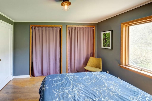 49080 State Highway 30, Roxbury, NY 12474 - bedroom with wood finished floors, ornamental molding, and baseboards