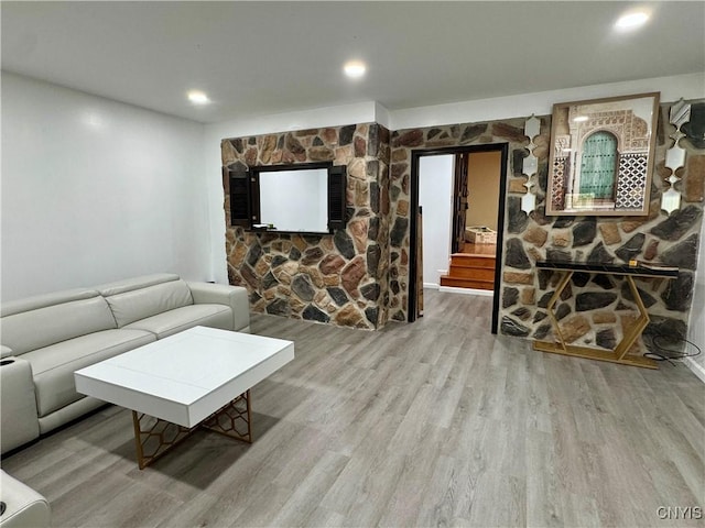 107 Birchwood Ln, Frankfort, NY 13340 - living room with recessed lighting and wood finished floors