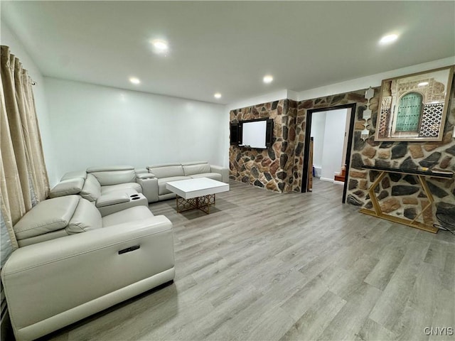 107 Birchwood Ln, Frankfort, NY 13340 - living room with recessed lighting and wood finished floors