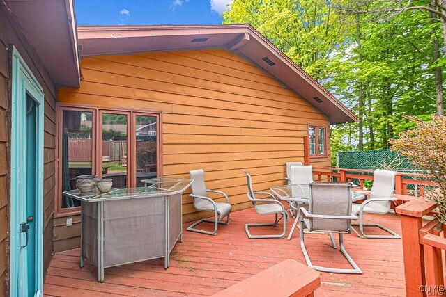 107 Birchwood Ln, Frankfort, NY 13340 - deck with outdoor dining space
