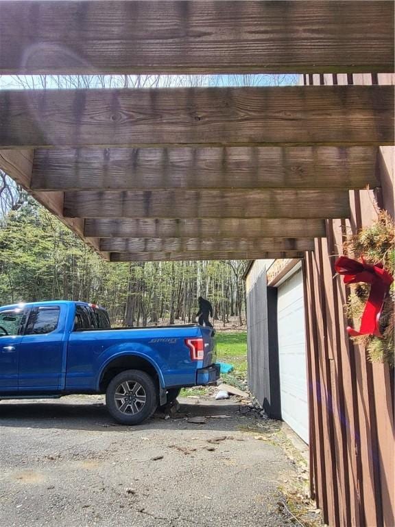 607 Kilkenny Rd, Unadilla, NY 13849 - view of vehicle parking featuring a garage