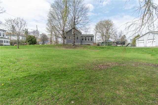 108 Mechanic St, Antwerp, NY 13608 - view of yard with a garage